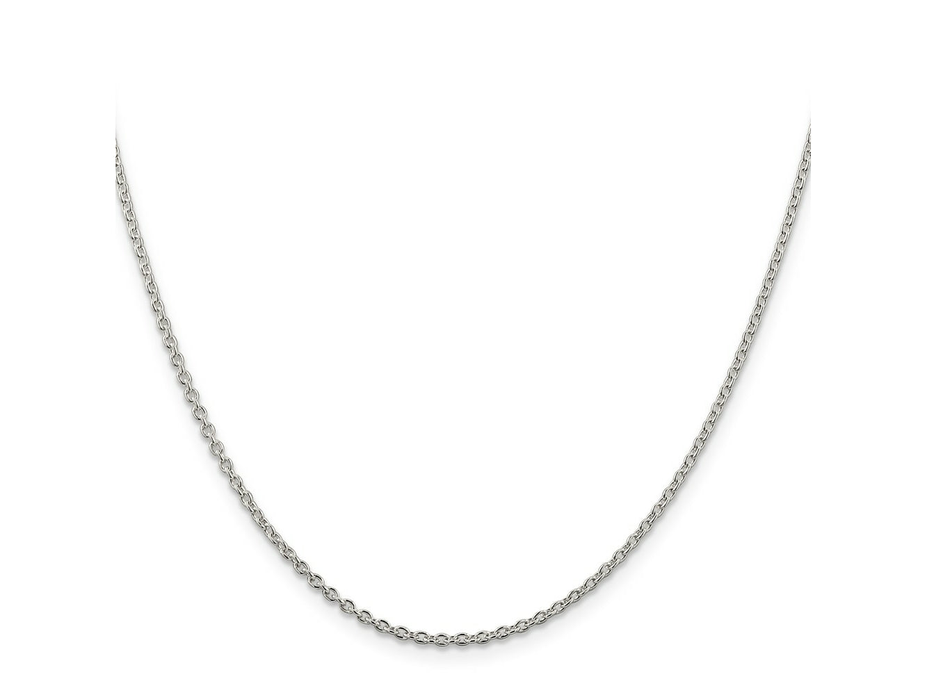 FJC Finejewelers 925 Sterling Silver Rhodium Plated Cable Chain 30 Inches x 1.95 mm
