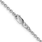 FJC Finejewelers 925 Sterling Silver Rhodium Plated Cable Chain 26 Inches x 2.25 mm