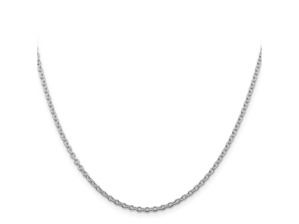 FJC Finejewelers 925 Sterling Silver Rhodium Plated Cable Chain 26 Inches x 2.25 mm