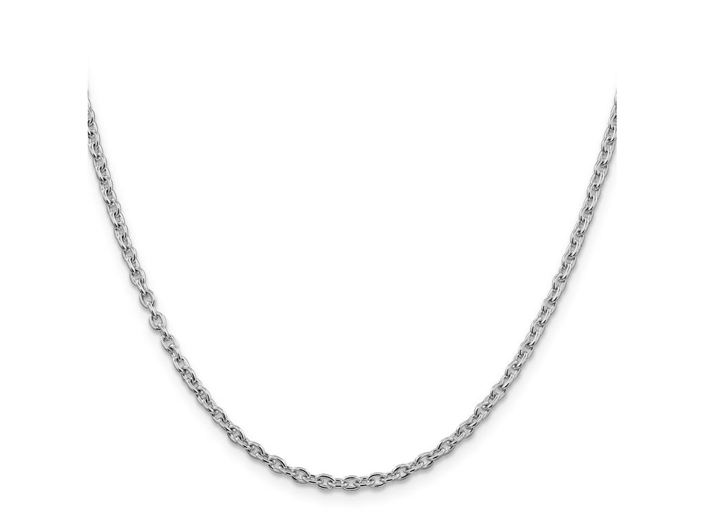 FJC Finejewelers 925 Sterling Silver Rhodium Plated Cable Chain 20 Inches x 2.75 mm