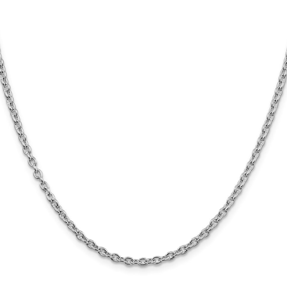 FJC Finejewelers 925 Sterling Silver Rhodium Plated Cable Chain 36 Inches x 2.75 mm