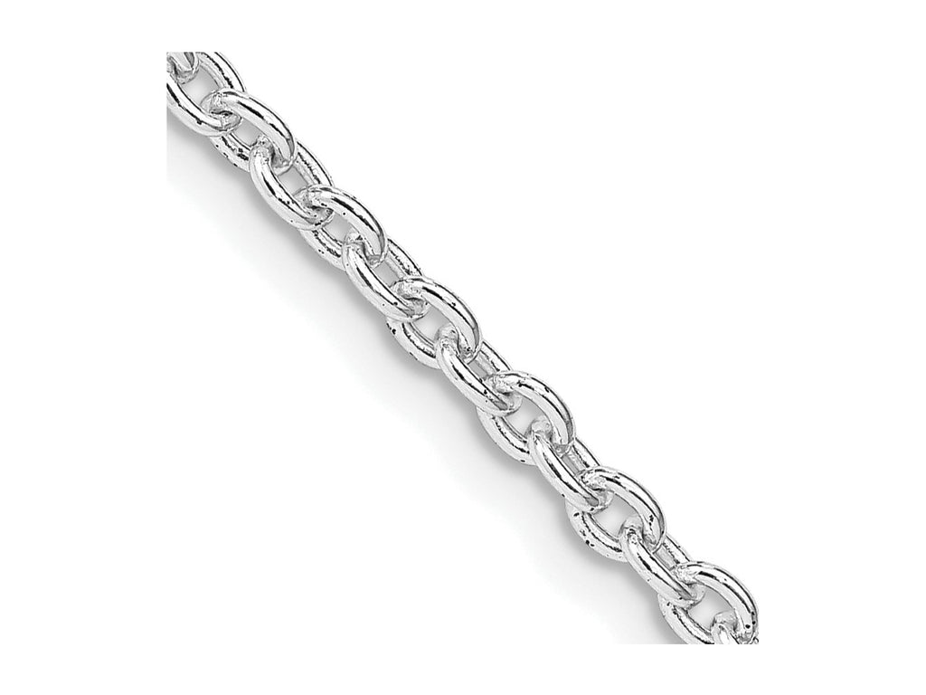 FJC Finejewelers 925 Sterling Silver Rhodium Plated Cable Chain 36 Inches x 2.75 mm
