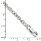 FJC Finejewelers 925 Sterling Silver Cable Bracelet Chain 8 Inches x 3.5 mm