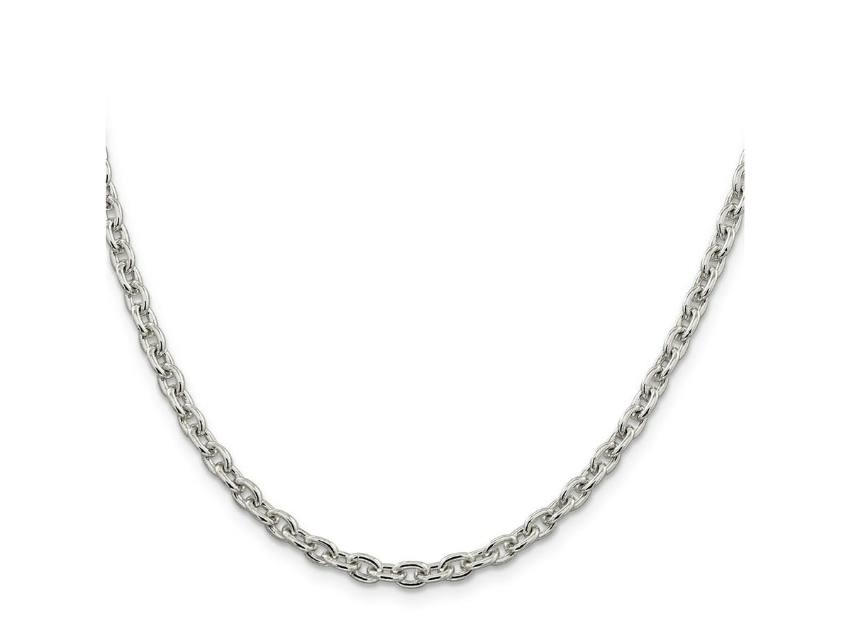 FJC Finejewelers 925 Sterling Silver Cable Chain 26 Inches x 4.5 mm