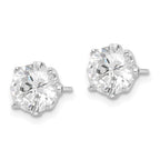 FJC Finejewelers 925 Sterling Silver Rhodium-plated CZ Stud Post Earrings 8 mm x 8 mm