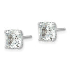 FJC Finejewelers 925 Sterling Silver Stud Square CZ Post Earrings 7 mm x 7 mm
