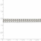 FJC Finejewelers 925 Sterling Silver Polished Domed Curb Bracelet Chain 9 Inches x 6.4 mm