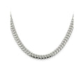 FJC Finejewelers 925 Sterling Silver Polished Domed Curb Bracelet Chain 9 Inches x 6.4 mm