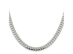 FJC Finejewelers 925 Sterling Silver Polished Domed Curb Bracelet Chain 9 Inches x 6.4 mm