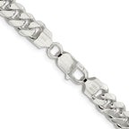 FJC Finejewelers 925 Sterling Silver Polished Domed Curb Chain 28 Inches x 7.8 mm