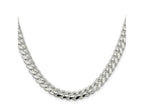 FJC Finejewelers 925 Sterling Silver Polished Domed Curb Chain 28 Inches x 7.8 mm