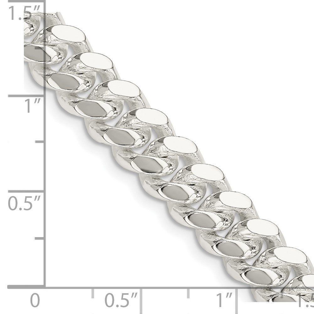 FJC Finejewelers 925 Sterling Silver Polished Domed Curb Chain 20 Inches x 9 mm
