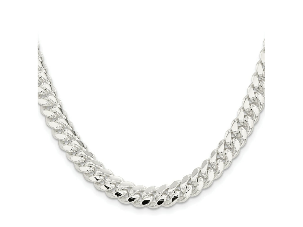 FJC Finejewelers 925 Sterling Silver Polished Domed Curb Chain 20 Inches x 9 mm