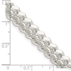 FJC Finejewelers 925 Sterling Silver Polished Domed Curb Chain 22 Inches x 9 mm