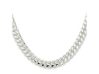 FJC Finejewelers 925 Sterling Silver Polished Domed Curb Chain 28 Inches x 9 mm