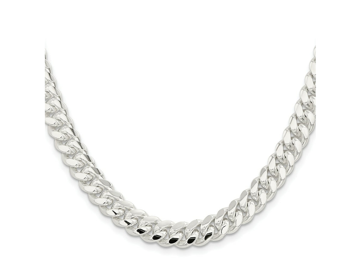 FJC Finejewelers 925 Sterling Silver Polished Domed Curb Chain 28 Inches x 9 mm