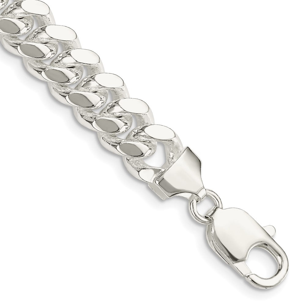 FJC Finejewelers 925 Sterling Silver Polished Domed Curb Bracelet Chain 8 Inches x 9 mm