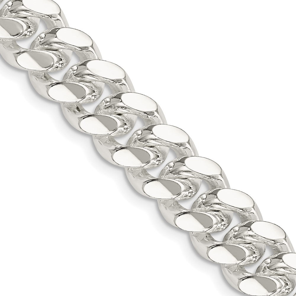 FJC Finejewelers 925 Sterling Silver Polished Domed Curb Chain 22 Inches x 10.5 mm