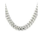 FJC Finejewelers 925 Sterling Silver Polished Domed Curb Chain 22 Inches x 10.5 mm