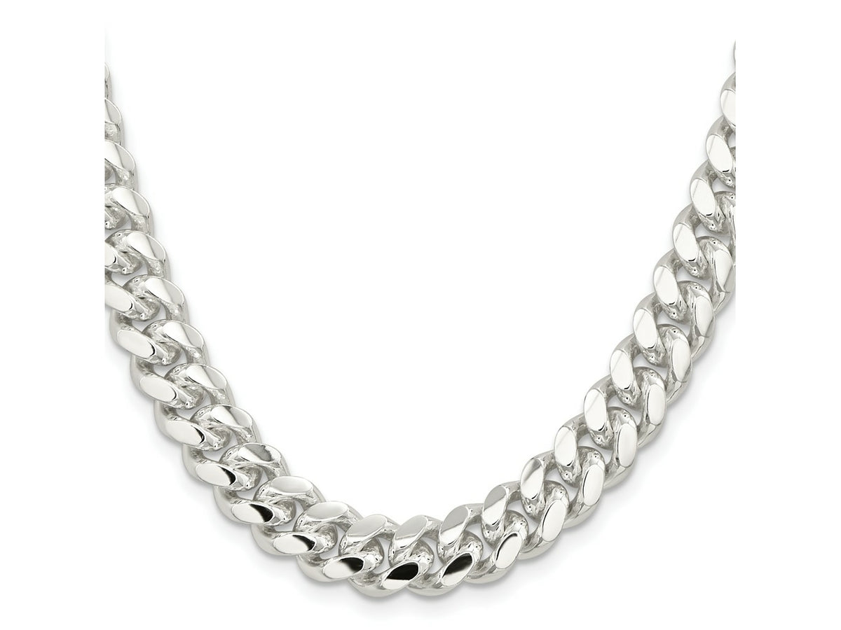 FJC Finejewelers 925 Sterling Silver Polished Domed Curb Chain 22 Inches x 10.5 mm