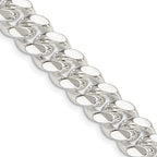 FJC Finejewelers 925 Sterling Silver Polished Domed Curb Chain 26 Inches x 10.5 mm