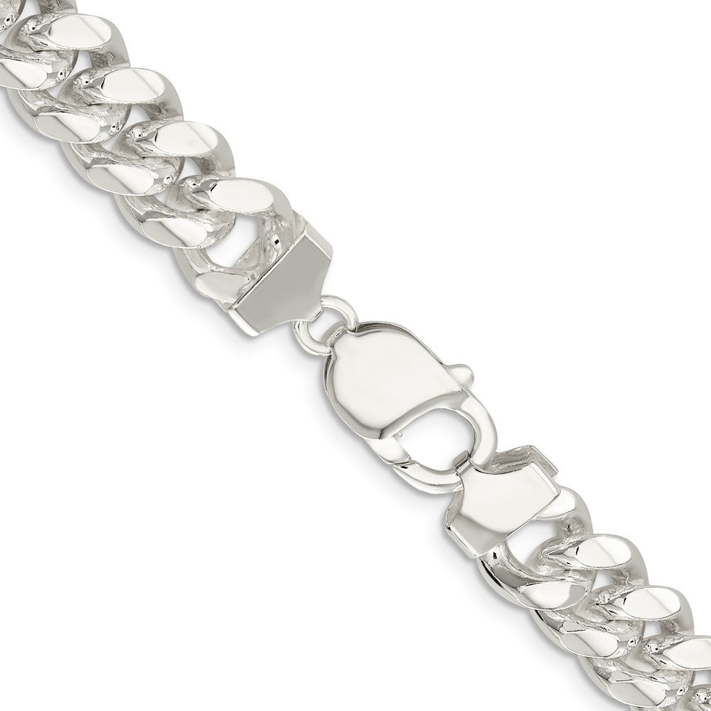 FJC Finejewelers 925 Sterling Silver Polished Domed Curb Bracelet Chain 8 Inches x 10.5 mm