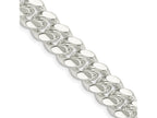 FJC Finejewelers 925 Sterling Silver Polished Domed Curb Bracelet Chain 9 Inches x 10.5 mm