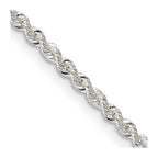 FJC Finejewelers 925 Sterling Silver Solid Rope Chain 26 Inches x 2.3 mm
