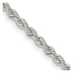 FJC Finejewelers 925 Sterling Silver Solid Rope Chain 36 Inches x 2.5 mm