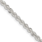 FJC Finejewelers 925 Sterling Silver Solid Rope Chain 36 Inches x 3 mm