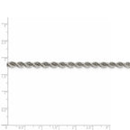 FJC Finejewelers 925 Sterling Silver Solid Rope Chain 28 Inches x 4.3 mm