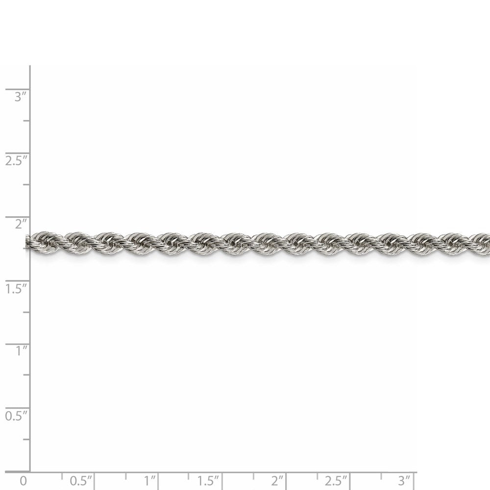 FJC Finejewelers 925 Sterling Silver Solid Rope Chain 28 Inches x 4.3 mm
