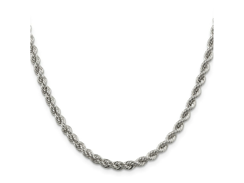 FJC Finejewelers 925 Sterling Silver Solid Rope Chain 28 Inches x 4.3 mm