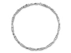 FJC Finejewelers 925 Sterling Silver Diamond Rhodium Plated Diam. Infinity Symbol Bracelet 7.5 Inches