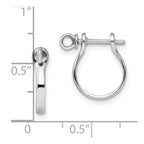 FJC Finejewelers 925 Sterling Silver Dangle Polished 3D Shackle Link Screw Earrings 15 x 12 mm