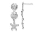 FJC Finejewelers 925 Sterling Silver Polished Sea Life Dangle Post Earrings 30 mm x 11 mm