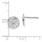 FJC Finejewelers 925 Sterling Silver Button Polished Mini Sand Dollar Post Earrings 10 mm x 9 mm