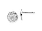 FJC Finejewelers 925 Sterling Silver Button Polished Mini Sand Dollar Post Earrings 10 mm x 9 mm
