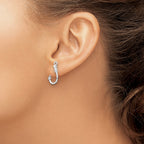 FJC Finejewelers 925 Sterling Silver Dangle Polished Fish Hook Post Earrings 19 mm x 9 mm