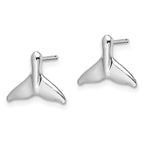 FJC Finejewelers 925 Sterling Silver Button Polished Whale Tail Post Earrings 10 mm x 12 mm