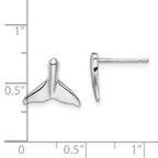 FJC Finejewelers 925 Sterling Silver Button Polished Whale Tail Post Earrings 10 mm x 12 mm