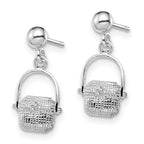 FJC Finejewelers 925 Sterling Silver Dangle Polished Nantucket Basket Post Earrings 17 mm x 9 mm