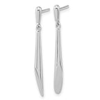 FJC Finejewelers 925 Sterling Silver Rhodium Plated Polished Bar Dangle Post Earrings 32 x 2 mm