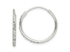 FJC Finejewelers 925 Sterling Silver Crystal Endless Hoop Earrings 19 x 20 mm
