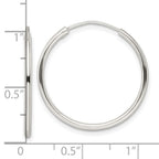 FJC Finejewelers 925 Sterling Silver Polished Endless Hoop Earrings 25 x 26 mm