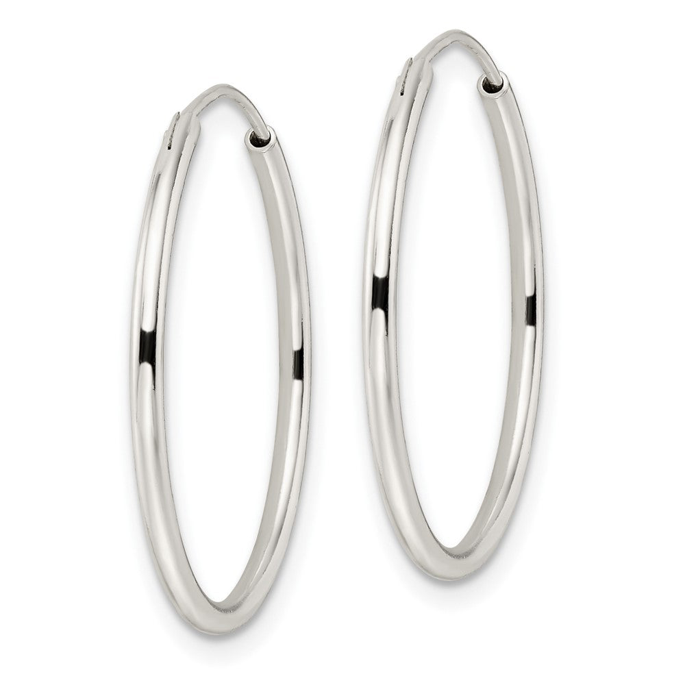 FJC Finejewelers 925 Sterling Silver Polished Endless Hoop Earrings 25 x 26 mm