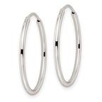 FJC Finejewelers 925 Sterling Silver Polished Endless Hoop Earrings 25 x 26 mm