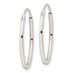 FJC Finejewelers 925 Sterling Silver Polished Endless Oval Hoop Earrings 24 x 18 mm