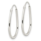 FJC Finejewelers 925 Sterling Silver Polished Endless Teardrop Hoop Earrings 25 x 17 mm