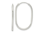 FJC Finejewelers 925 Sterling Silver Polished Endless Oblong Hoop Earrings 28 x 18 mm